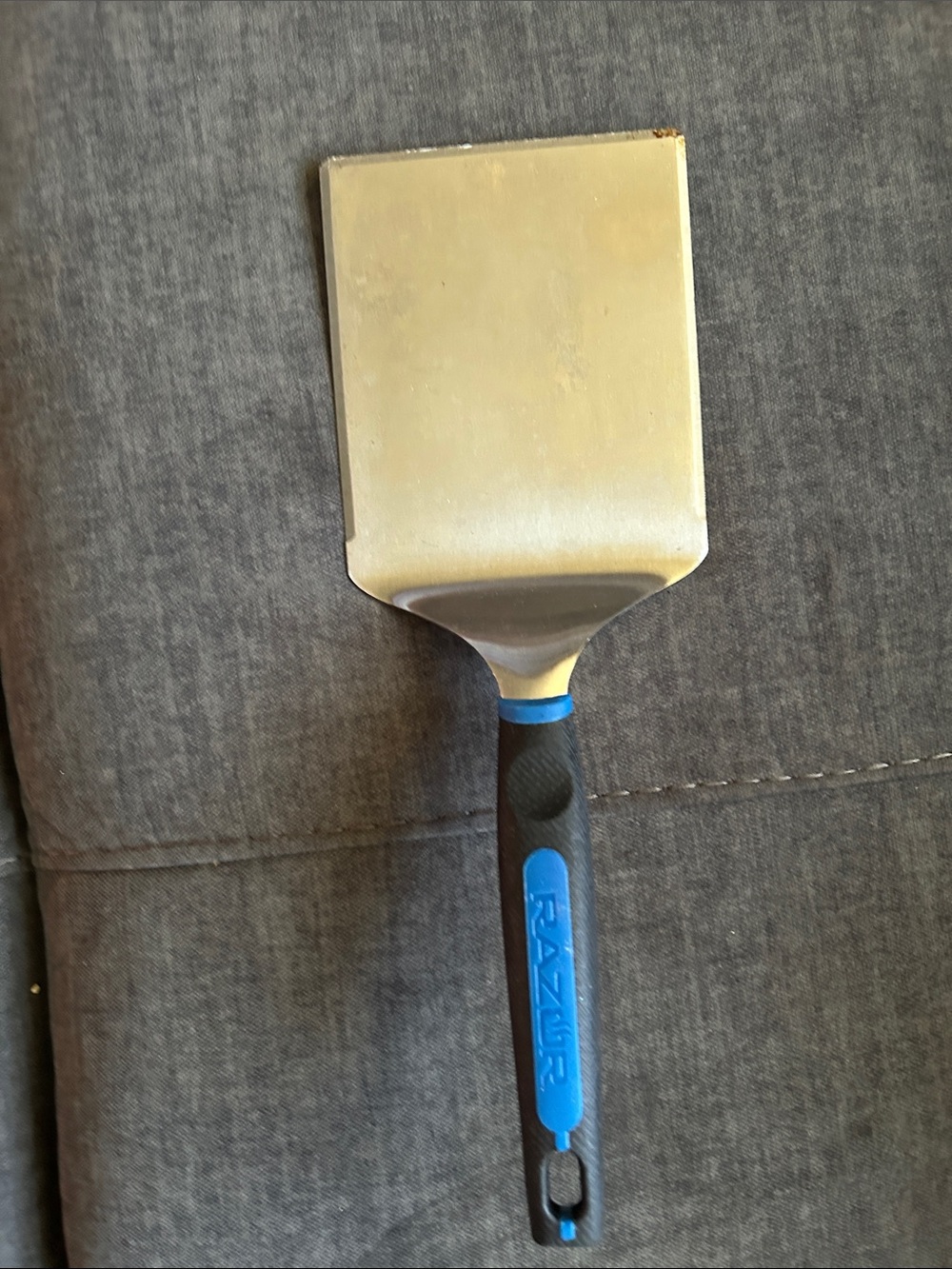 Razor Blue and Black Stainless Steel BBQ Spatula Turner